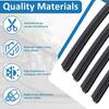 BFXM 4Pcs Wiper Blade Refill, 28 Inch DIY Adjustable Wiper Blade Refill | Universal Replacement for Front and Rear Windshield Wiper Baldes Rubber