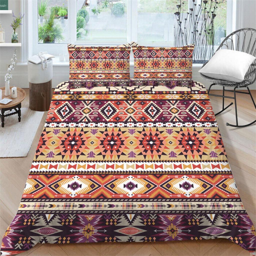 Vector Ethnic Style Bedding Sets Soft Duvet Cover Set Highend Bedroom Decor Gift