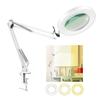 Magnifying Glass Magnifier with 64 LEDs Clamp Clip Light 8X Magnification 10 Levels Adjustable