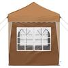 Pop Up Party Tent 195 X 195 X 245 Cm Beige Oxford Fabric