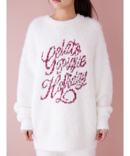 Gelato Pique HOLIDAY Feather Pullover PWNT245083 Free Size Women's White/White,