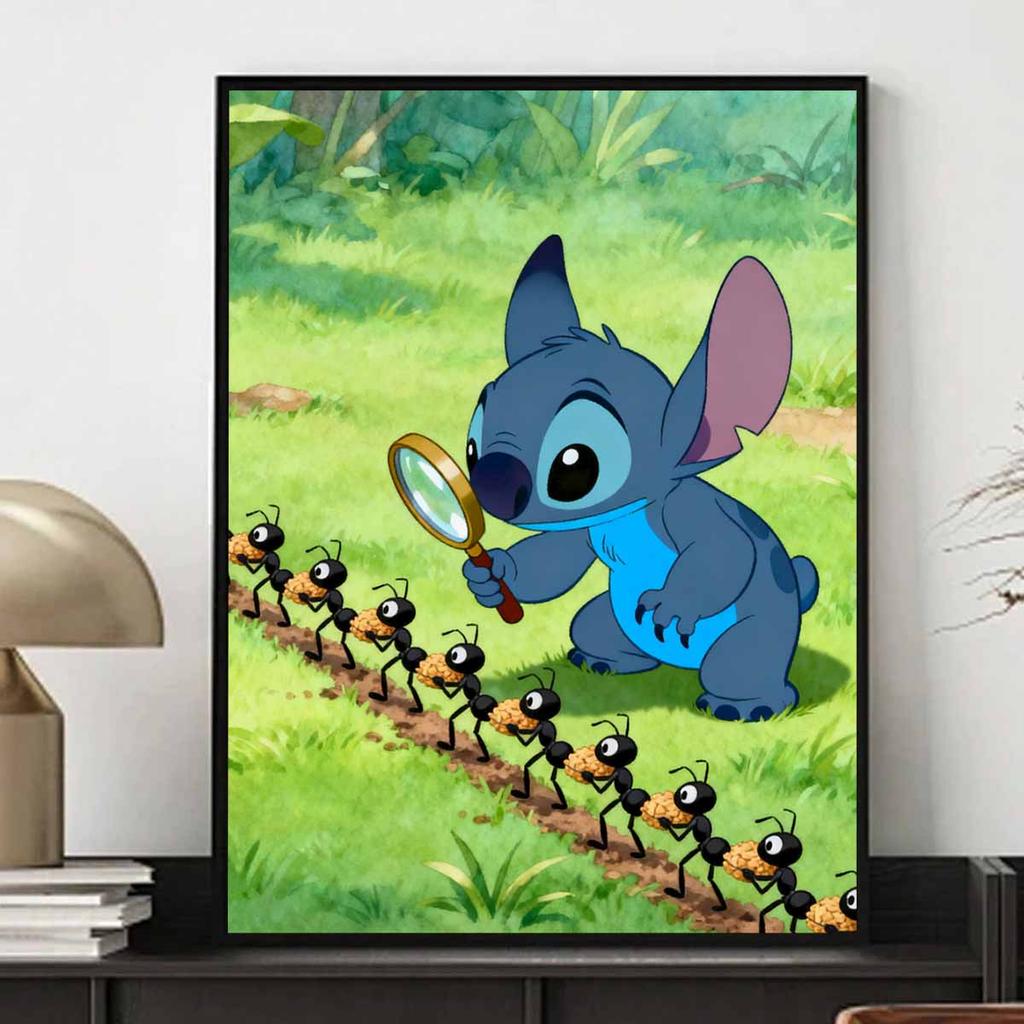 Disney Stitch ant line diamond art painting kit 5D handmade diy diamond painting, home wall decoration