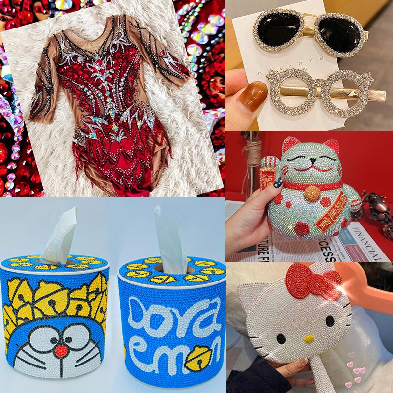 Imitation Austrian Hot Diamond Manicure Glass Flat Bottom Drill Adhesive Rhinestone Diy Clothing Accessories Hot Melt Adhesive Bottom Drill