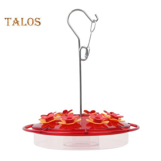 Mangiatoia per Colibrì da 450 ml con Posatoio e Fori di Alimentazione da Appendere All'aperto Mangiatoia per Uccelli Selvatici per Decorazione Giardino Cortile