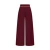 Women High Waist Wide Leg Pants Button Detail Straight Leg Casual Trousers Lightweight Loose Fit Bottoms for Everyday Wear