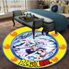 Tapis Rond en Flanelle Imprimé en 3D Dessin Animé Dragon Ball Goku Décoration Intérieure de Maison Tapis de Sol Tapis de Zone Tapis pour Chambre