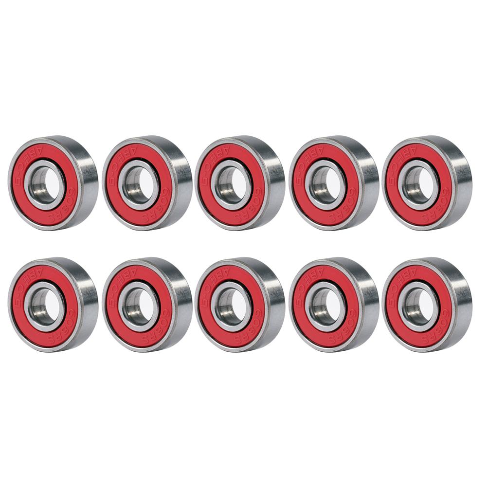 

10 шт. подшипников для роликовых коньков с глубокими канавками 608rs ABEC-9 миниатюрные шарикоподшипники из углеродистой стали прецизионный подшипник для скейтборда красный