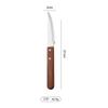 304 stainless steel wooden handle tableware, knives, forks and spoons, western food tableware set, wooden heat insulation handle housewarming gift