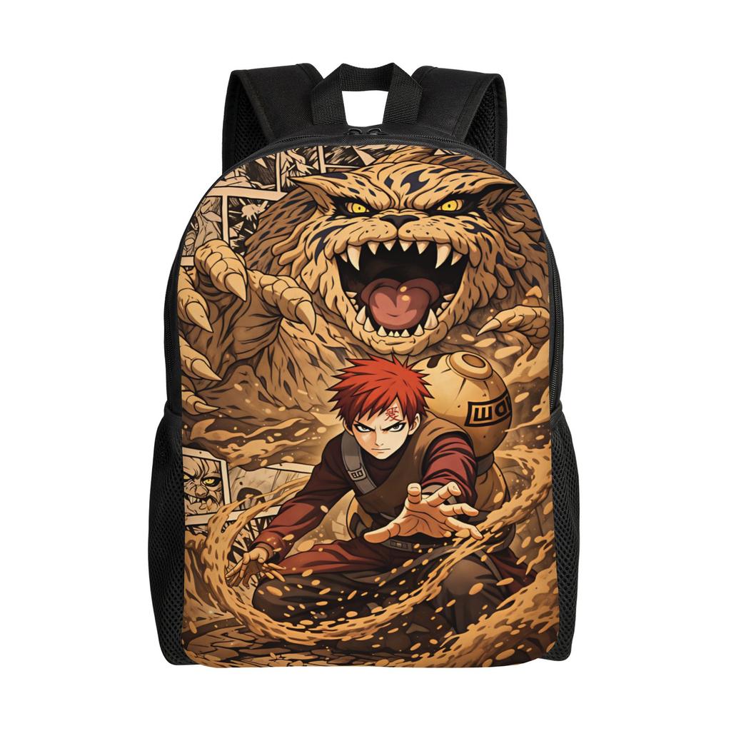 Uzumaki Gaara Kurama Shukaku Backpack Sport Backpacks Boy Design Print School Bags Leisure Rucksack