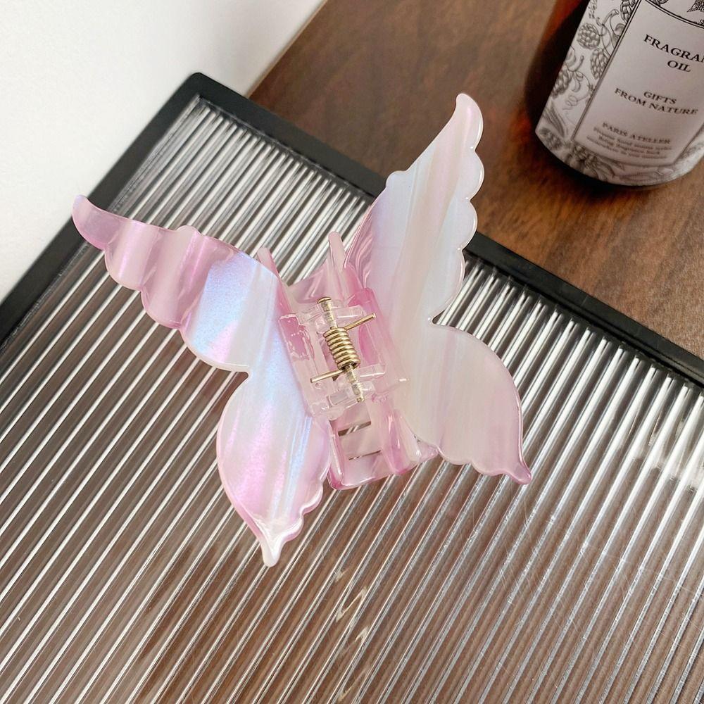 

Заколка-краб в полоску, градиентная геометрическая заколка-акула, элегантная заколка-бабочка, ежедневная