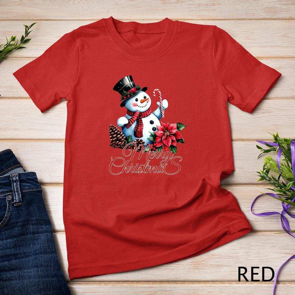 Winter Wonderland Snowman Funny Christmas Shirt Unisex T-shirt 7 S