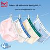 MiiOW Girls' Cotton Antibacterial Briefs 4-Pack