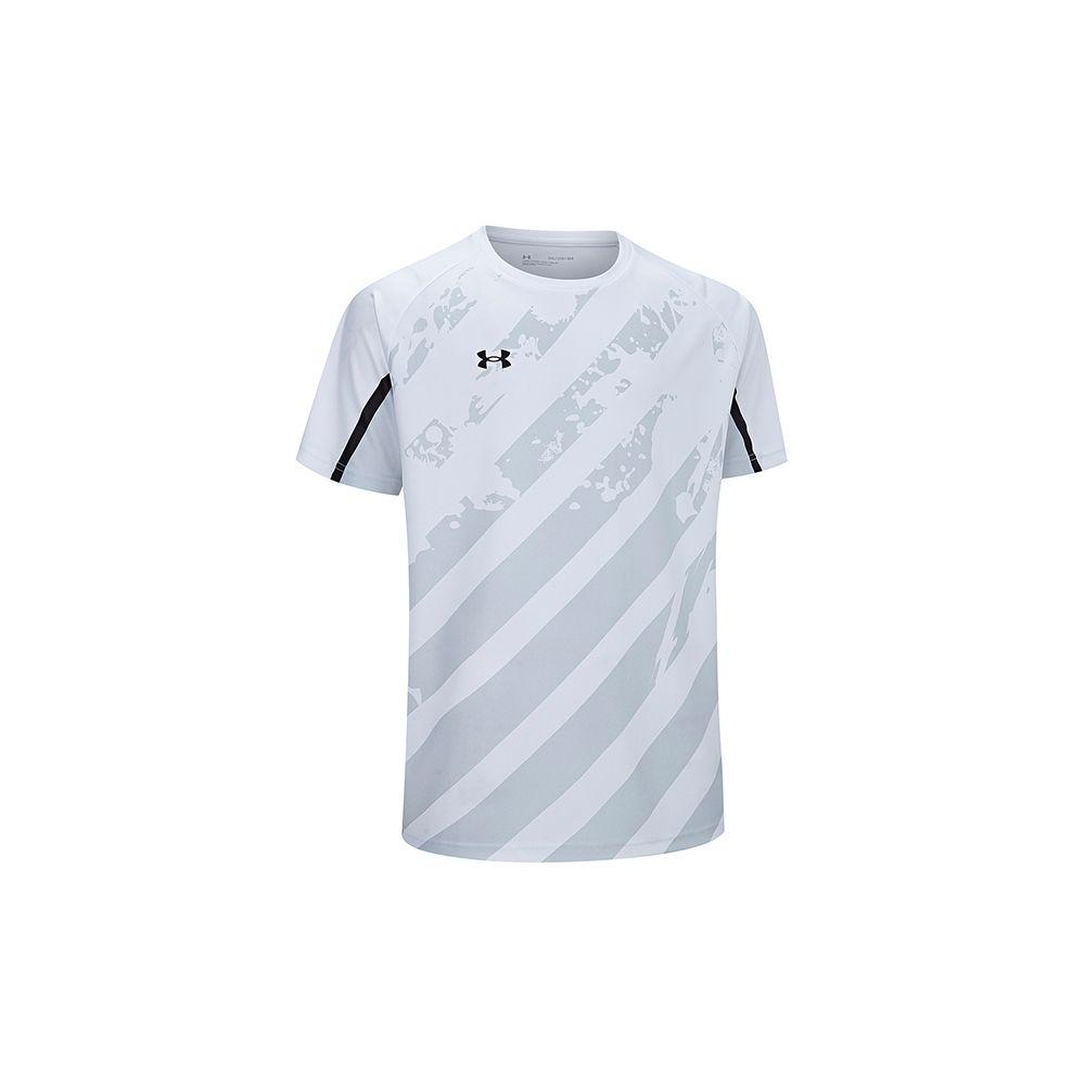 Under Armour Simple Logo Print Daily Fitness Cycling Short Sleeve T-Shirt Unisex Tops White 24500504-100