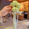 Ribbon Children's Flower Scrunchies Exaggerated Elastic Hair Rope Trendy Braid Hair Ring  Kids