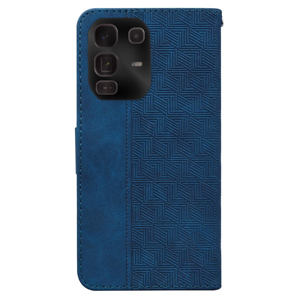 For Infinix Note 50 Pro+ 5G Case Geometry Pattern Leather Wallet Phone Cover with Wrist Strap