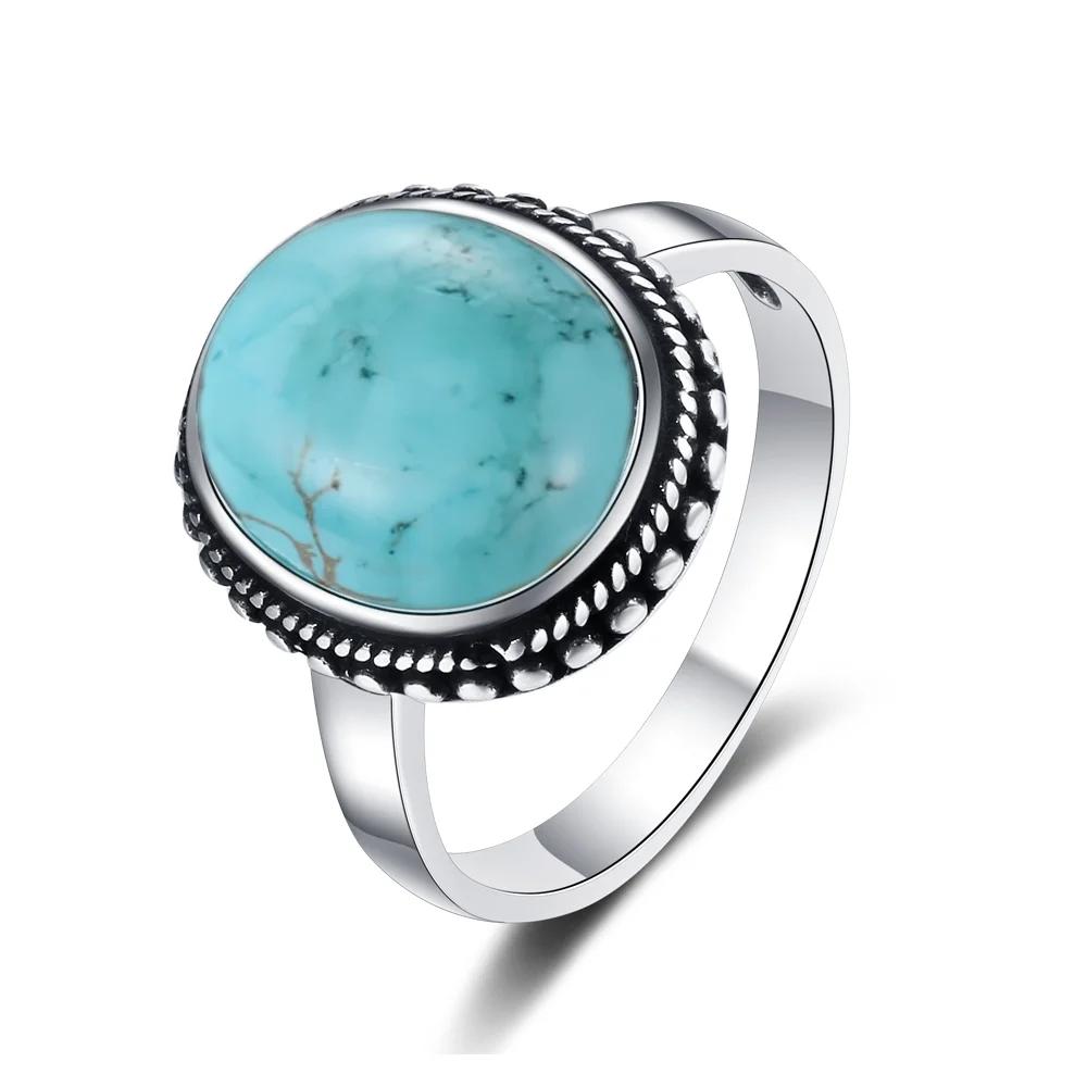 S Silver Natural Kyanite Ring Simple Style Fine  Anniversary Engagement Party Gift for Women Labradorite Ring