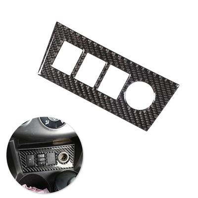 For Toyota Rav4 RAV 4 2006 2007 2008 2009 2010 2011 2012 Car Cigarette Lighter Panel Switch Button Cover Carbon Fiber
