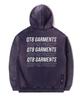 Qt8 Garments Oc Slogan Washed Zip-Up Hoodie (Navy)