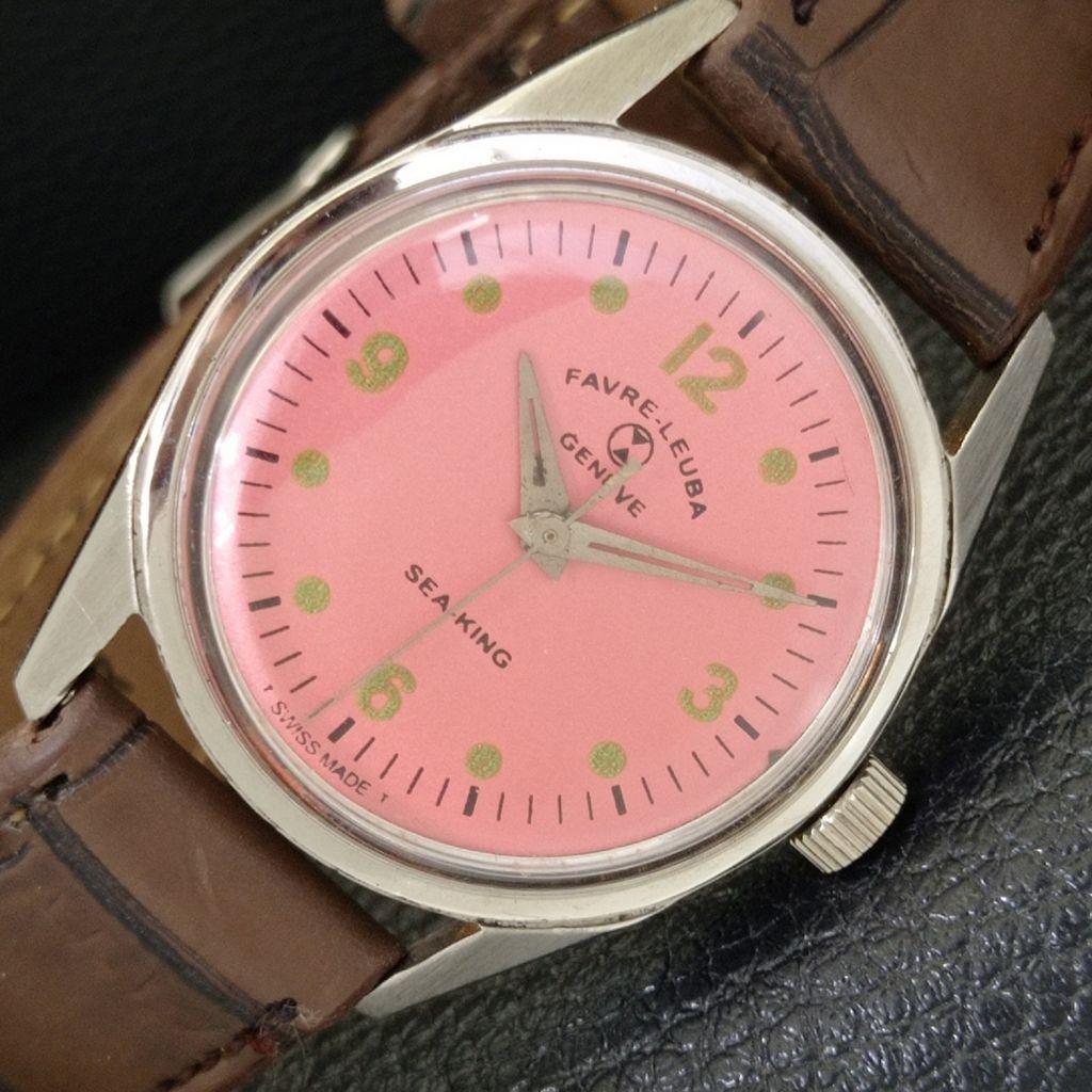 

ВИНТАЖНЫЕ ШВЕЙЦАРСКИЕ МУЖСКИЕ НАРУЧНЫЕ ЧАСЫ С РУЧНЫМ ЗАВОДОМ FAVRE LEUBA SEA KING КОРПУС С ПОДПИСЬЮ a702018-5 R208-a702018