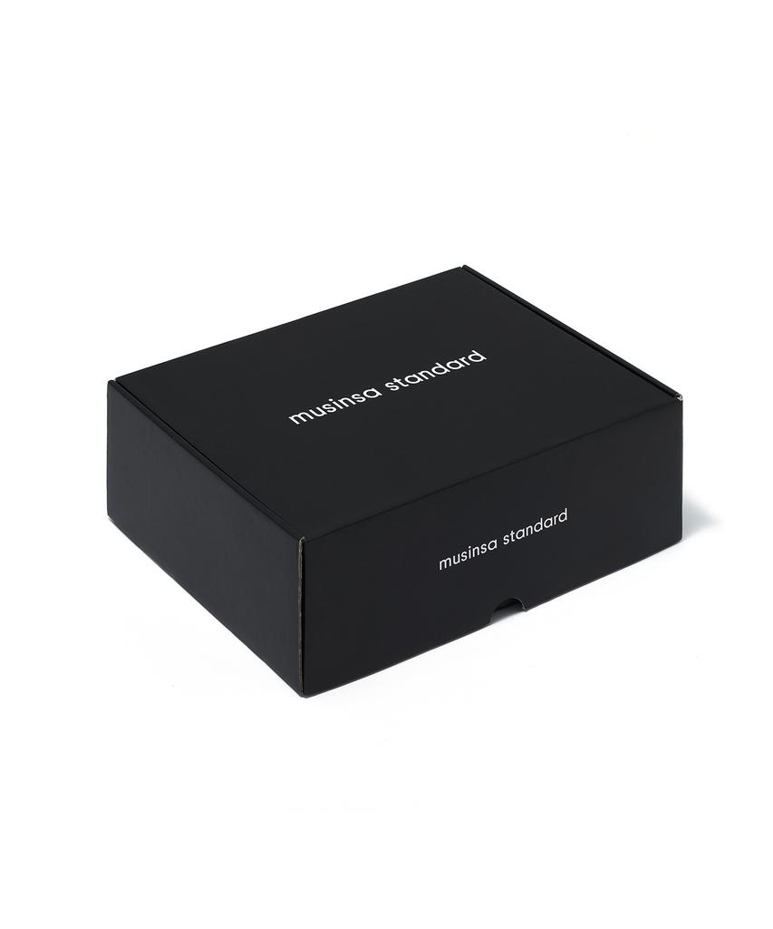 Musinsa Standard Bold Moc Toe Loafers [Black]