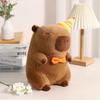 Toy Capybara Plush Animal Doll Shoulder Bag Chef Costume Children Holiday Gift