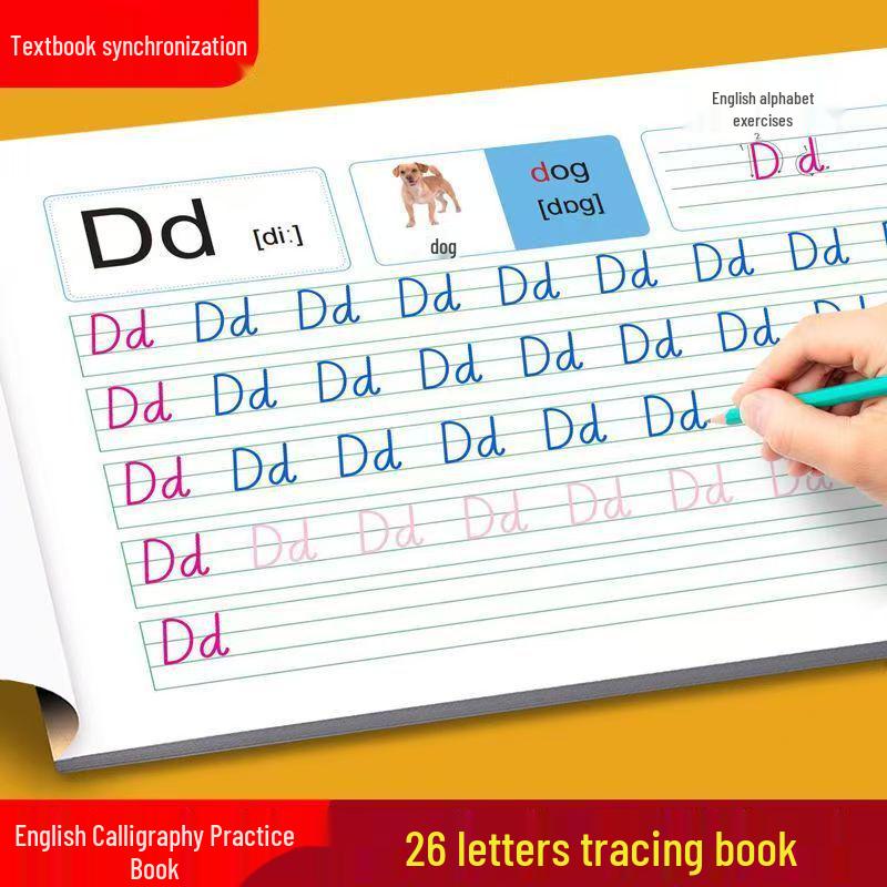 Red Book: English Alphabet Tracing and Writing Practice