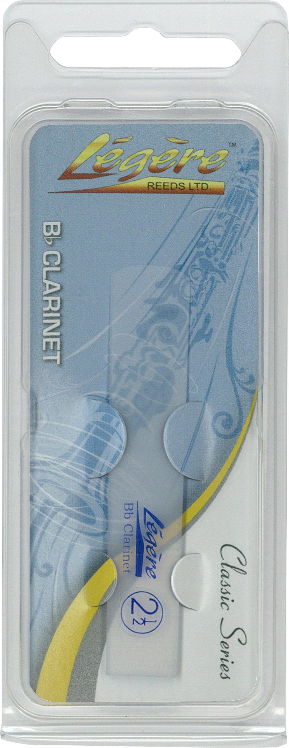 

Legere Original Series Resin Reed for Bb Clarinet, Standard Cut [Hardness: 2-12]