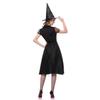 Halloween new black veil witch costume, witch costume, temperament witch night ghost game costume stage performance costume
