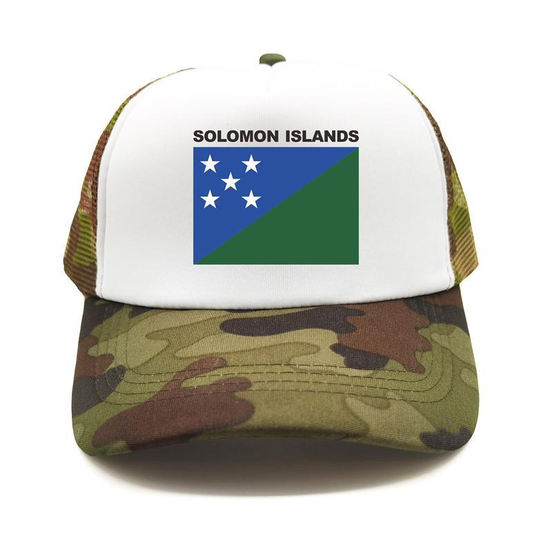 Șapcă de camioner din Insulele Solomon Pălărie de vară unisex cu drapel de țară rece Șepci de baseball Șepci de plasă unisex în aer liber