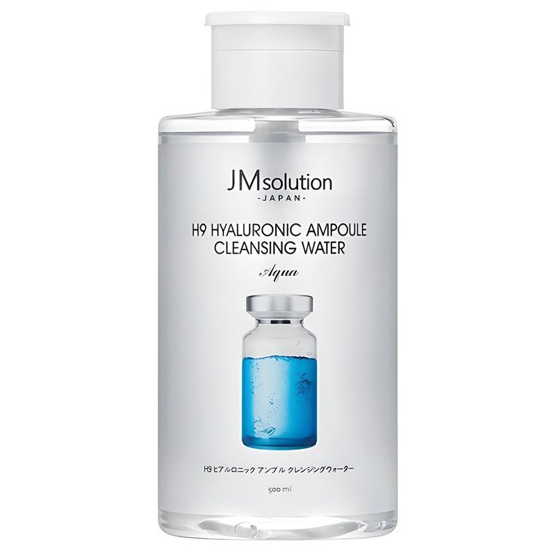 JM Solution H9 Hyaluronic Ampoule Cleansing Water Aqua, 500ml, 1 pcs