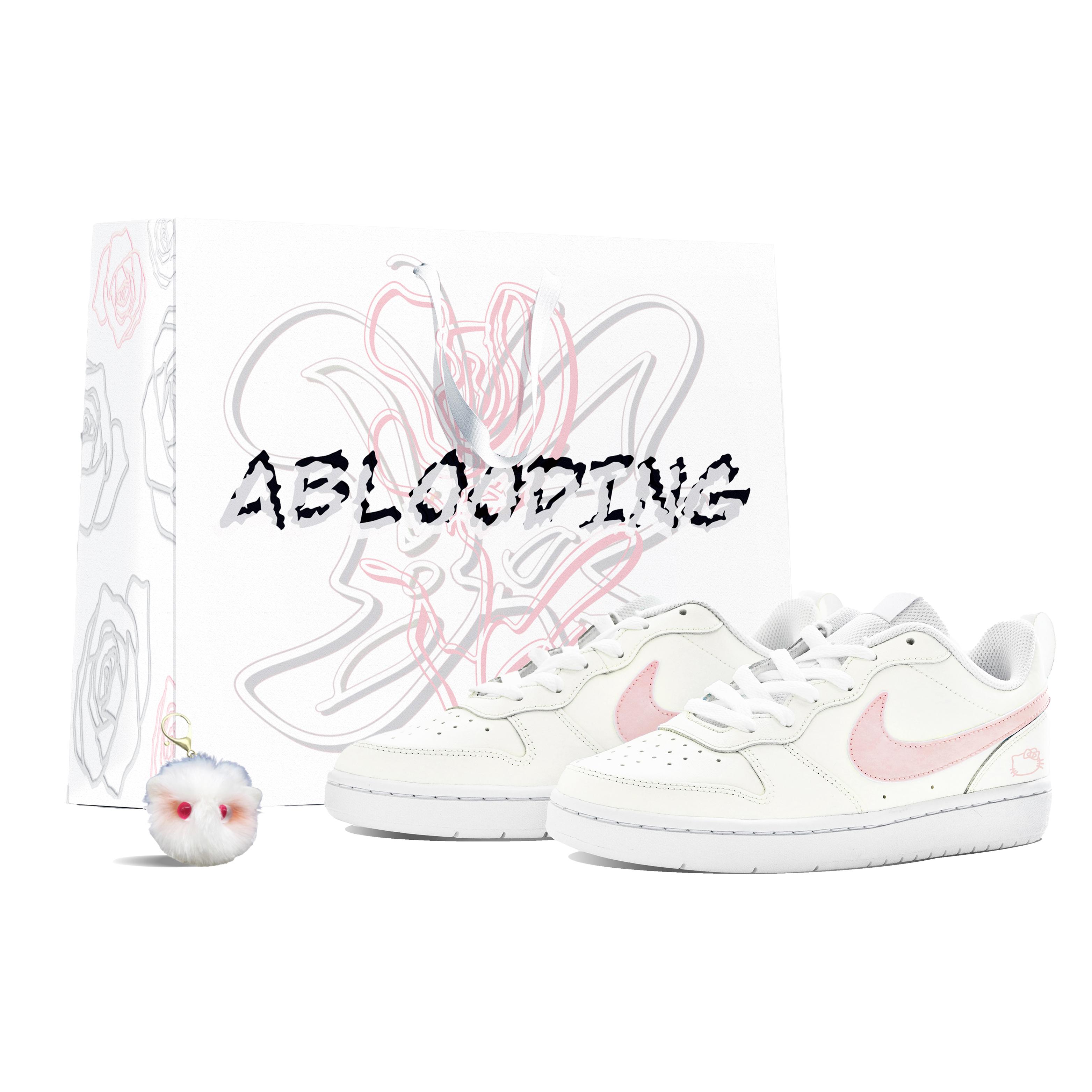 

Nike Court Borough 2 ABLOODING Slip Resistant Low top Skateboard Shoes GS BQ5448-100(Team14-S-Box) 39