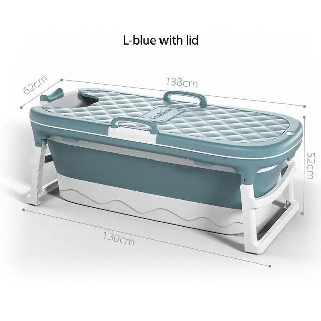 Freestanding Bathtub Toddler Children Twins Family Kids Plastic Silicone Luxury Large Bath Tub Portable Foldable Bathtub