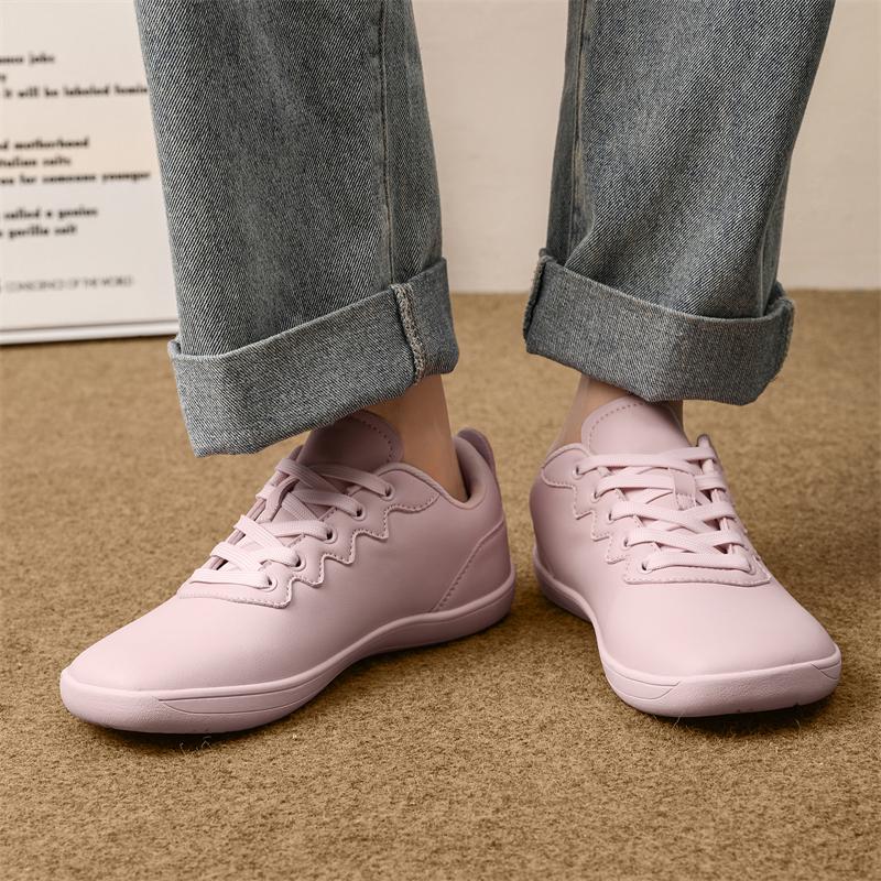 Wide Toe Walking Flats Fashion Business Casual Shoes Waterproof PU Leather Gym Fitness Sneakers