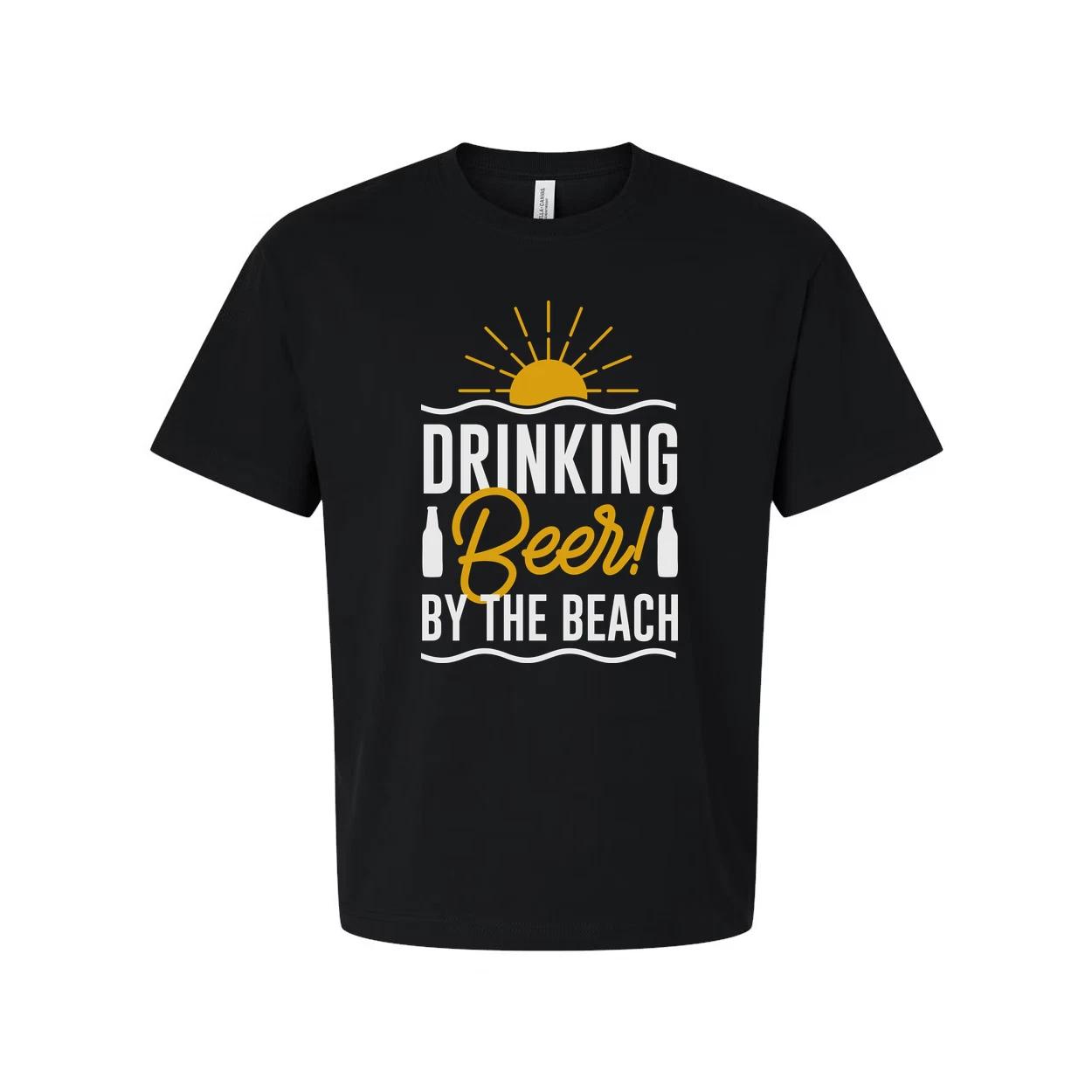 Drinking Beer By The Beach Graphic Tee 3XL