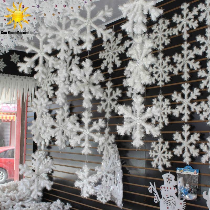 300PCS CHRISTMAS FAKE SNOWFLAKE WEDDING NEW YEAR PARTY TREE WINDOW DECOR NICE