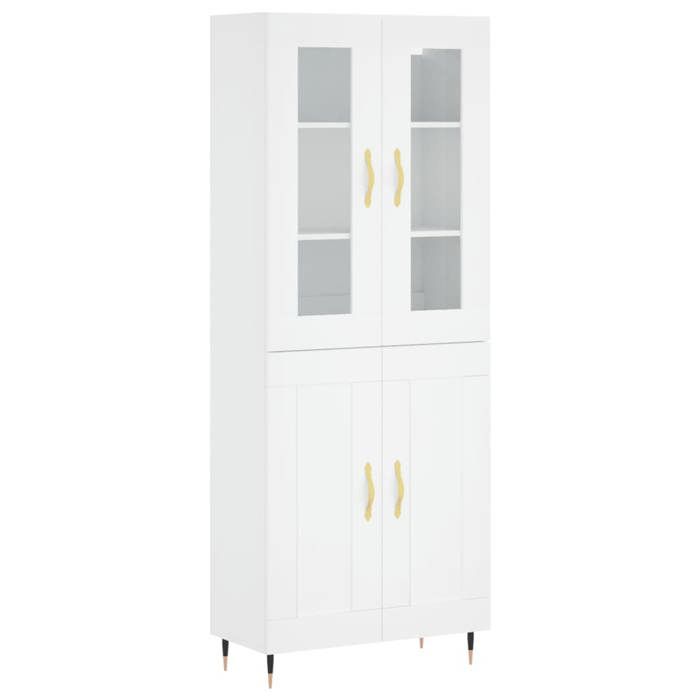VidaXL Highboard White 69.5x34x180 Cm Engineered Wood 3198321