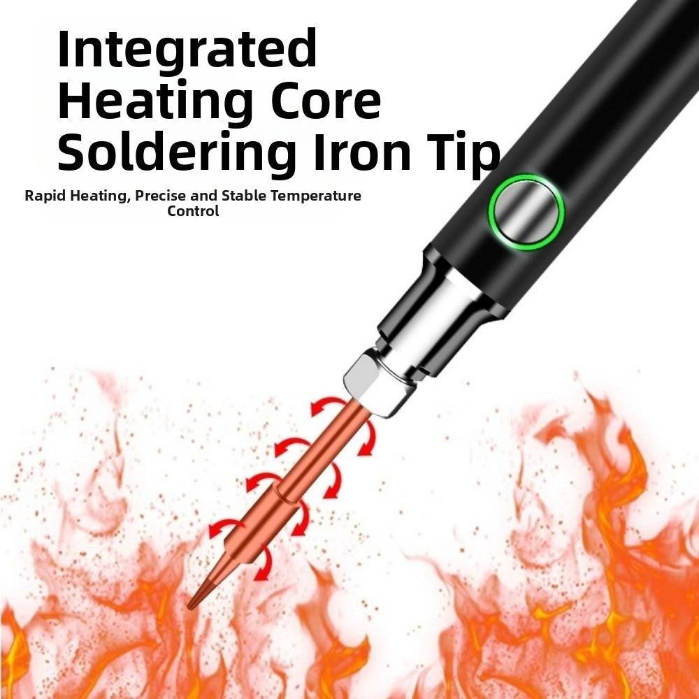 Cordless USB Soldering Iron 3 Temperature Settings Manual Operation Electric Iron Solder Dual-Use Function