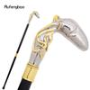 Golden White Octopus Fish Squid Walking Cane Fashion Decorative Walking Stick Gentleman Elegant Cosplay Cane  Crosier 93cm
