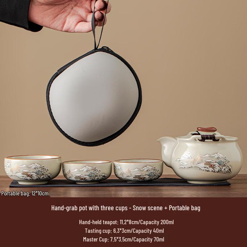 

Portable Ceramic Tea Set