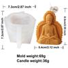 Buddhas Statue Silicone Candle Mould for Handmade Soap Gypsum Resin Aromatherapy Scented Candle Mould Desktop Decorations