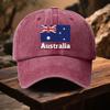 Pc Australia Flag Print Baseball Cap  Adjustable Outdoor Baseball Cap with Curved Brim Stylish and Versatile  Baseball Cap