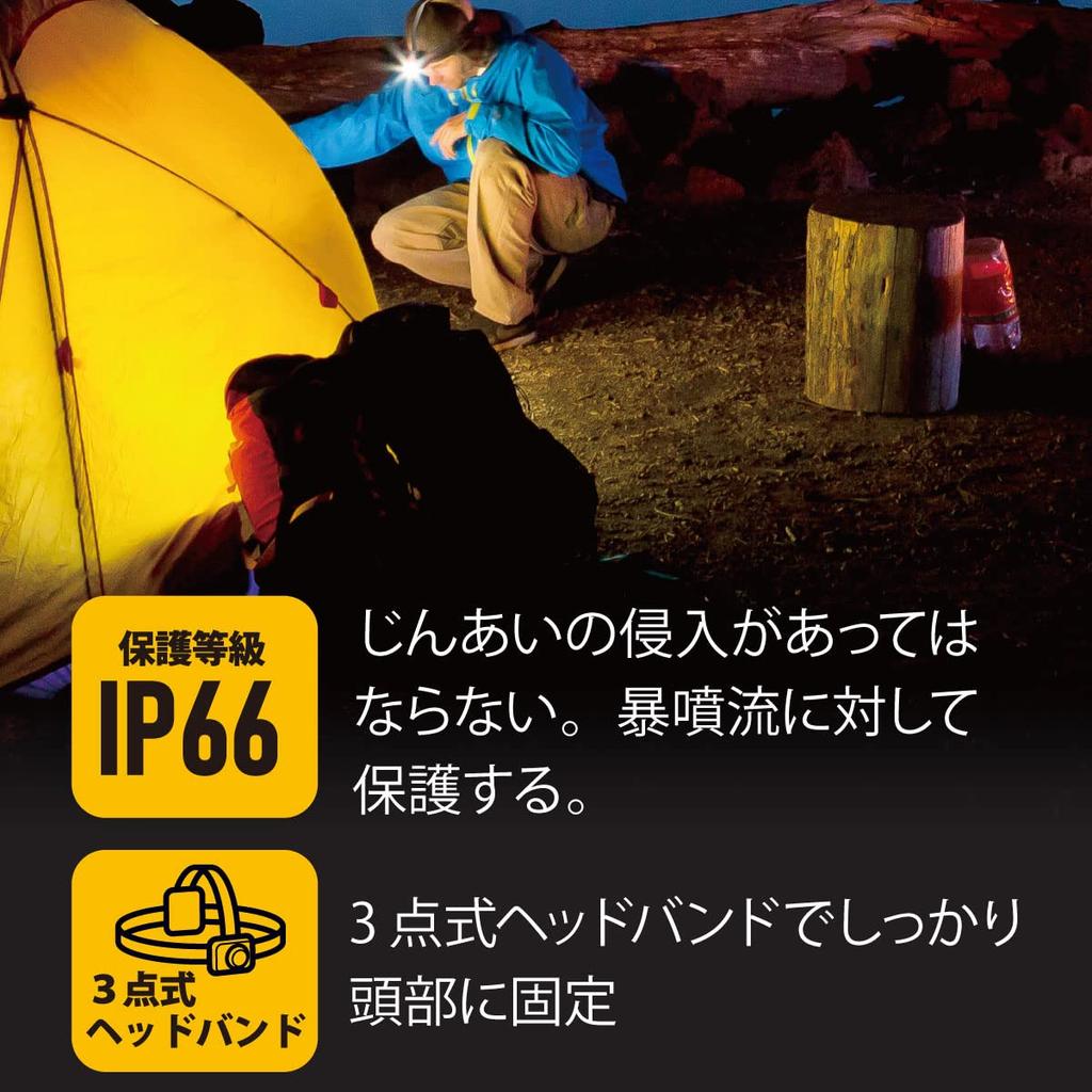 OHM Electric LED Waterproof and Dustproof Lead 650 Continuously ANSI Requires 3 AAA OHM Headlight, IP66, Warrior, Lumens, Dimmable, Flashing,