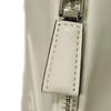 Used 11569 Triangle Leather Crossbody Bag 1BH190 2BYA F00099 7921 White RFID IC Chip Embossed Logo Bianco Unisex from