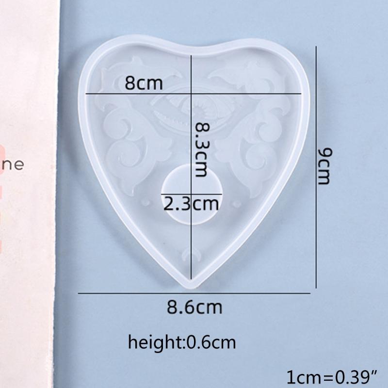 Crystal Epoxy Resin Mold Divination Tray Psychic Board Silicone Mould Multifunctional Silicone Mold for Divination Tray
