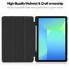 For Samsung Galaxy Tab S10 FE/S9 FE Stand Case Shock-Absorbent Leather Tablet Cover with Pen Slot