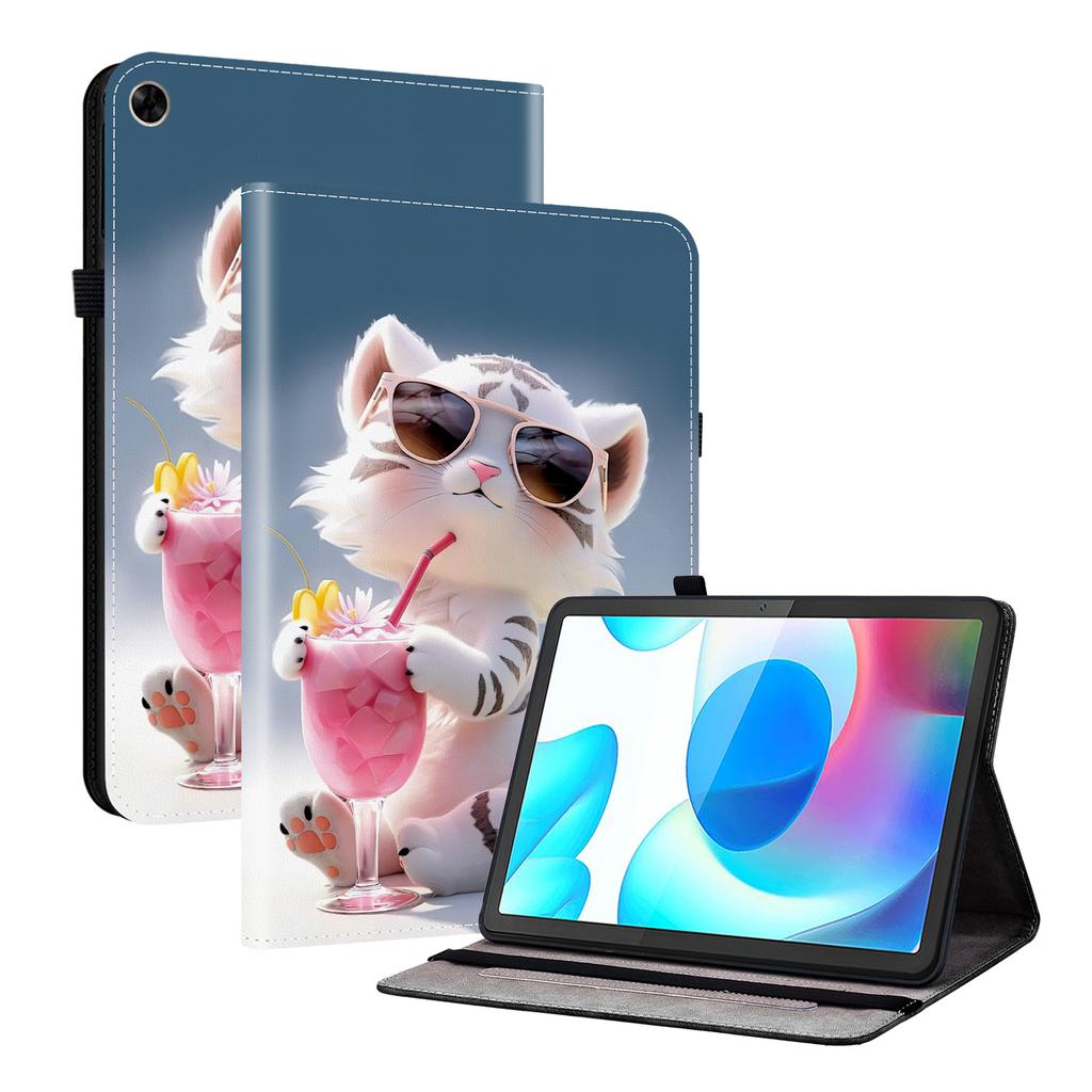 PU Leather Tablet Case for Realme Pad- 11 Styles! Durable, with 2 Stand Slots, Pencil Holder & Card Slots, Flexible TPU Back Cover