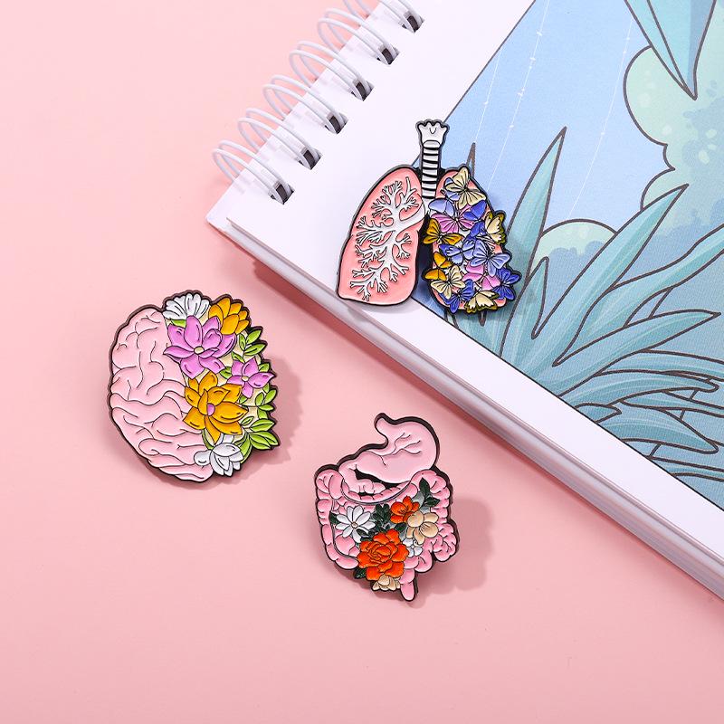 European & American Floral Alloy Brooch – Creative Collar & Hat Accessory