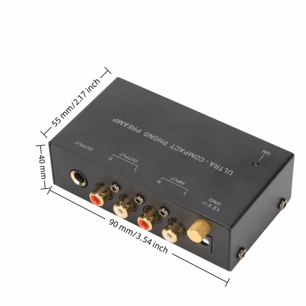 Low Noise PP400 Phono Turntable Preamp Phono Preamplifier for US Plug Convert Phono Codes