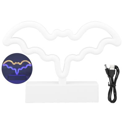 Neon Signs Night Lights with Stand Base Bat Style Neon LED Light for Bedroom Bar Wall Decor