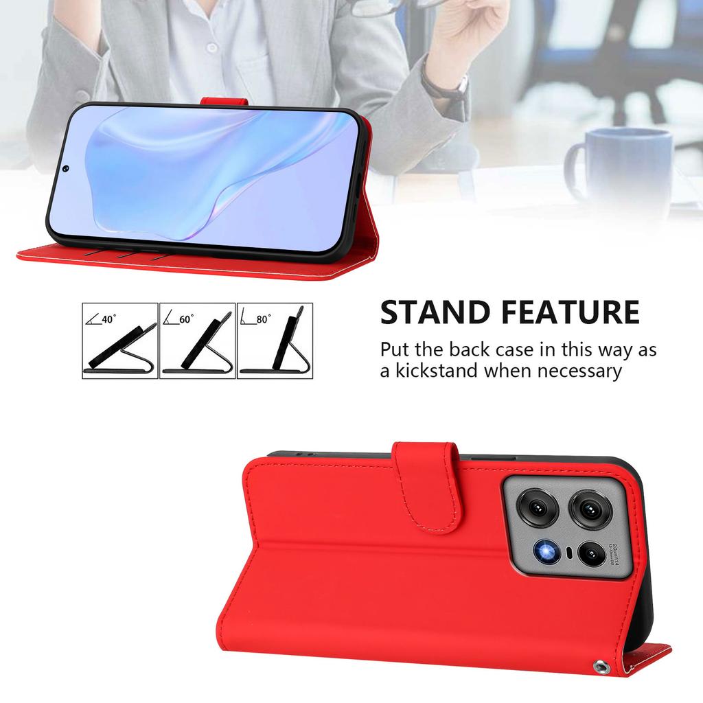 Luxury Solid Color Magnetic Flip Wallet Case Holder Stand Cover for Motorola Moto Edge 70 60 50 Pro 50 40 30 Neo S30 X30 Ultra